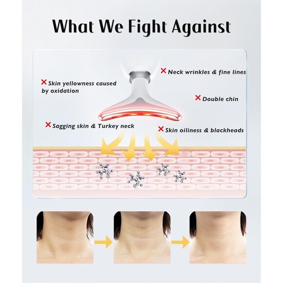 Fastaid Red-Light-Therapy-for-Face and Neck, Red Light Therapy Wand, 7 Colors - Picture 2 of 6